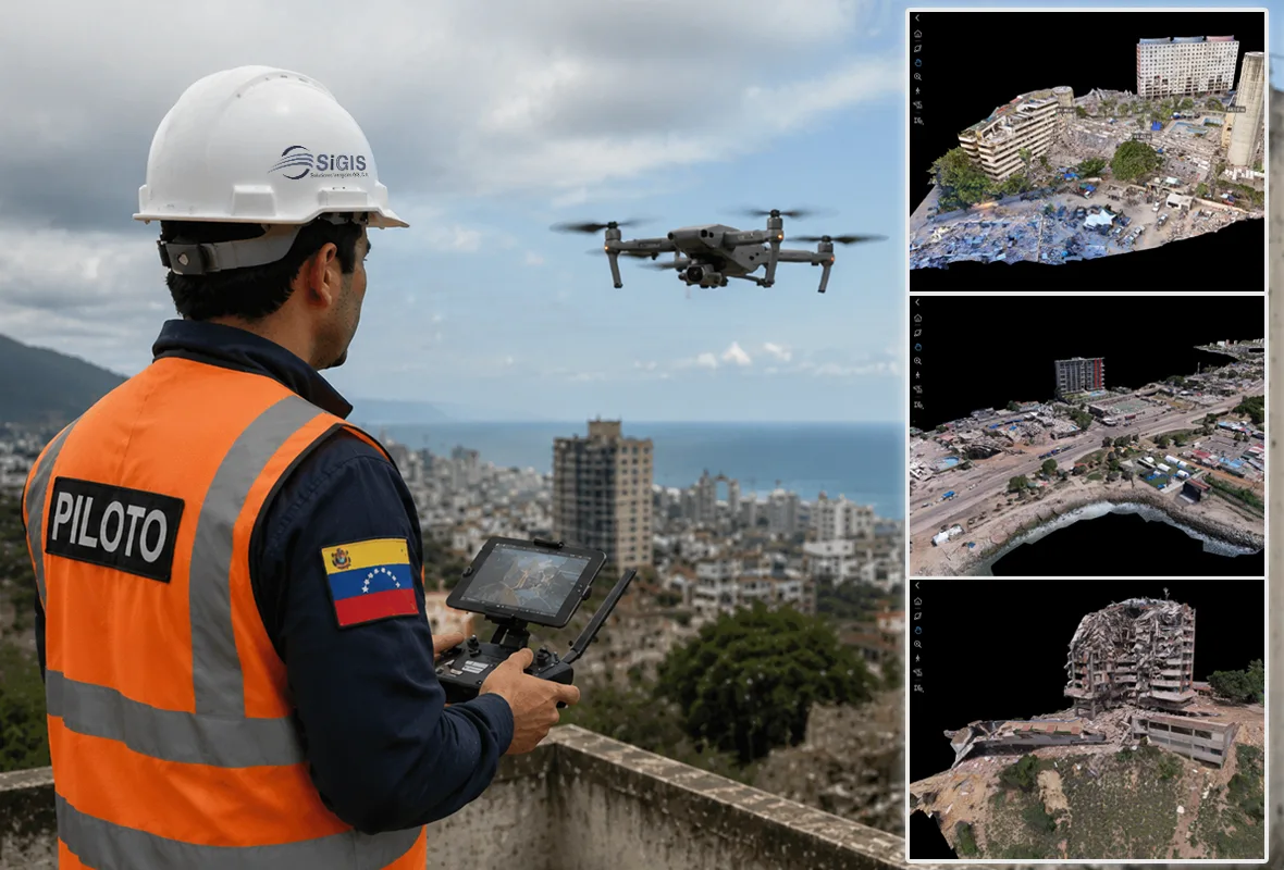 Blog de SIGIS C.A. "Fotogrametría con drones, diagnóstico y prevención estructural post-sismo"